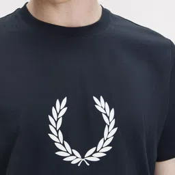 Fred Perry Men Graphic Printed Round Neck Cotton T-shirt image 4