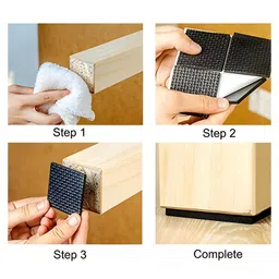 Cozy Vibes Self Adhesive Rubber Pads for Furniture Floor Scratch Protection for Sofa, Chair, Table Balance Pad Noise Insulation Pad Floor Bumper - Pack of 4 - Color May Vary image 4