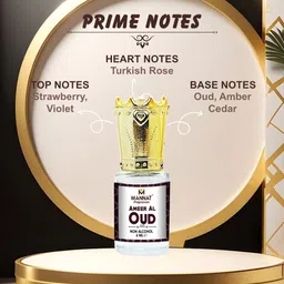 mannat fragrances Ameer Al Oud Long Lasting Alcohol Free Attar - 6 ml image 4