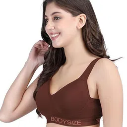 BODYSIZE Women Solid Full Coverage Heavily Padded Cotton Bra image 4