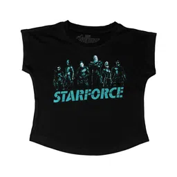 Marvel by Wear Your Mind Girls Black Printed Top-picture-33