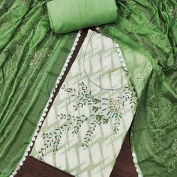 MANVAA Floral Printed Beads & Stones Modal Cotton Unstitched Dress Material-picture-30