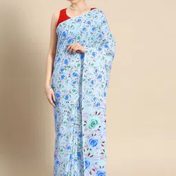 BUTA BUTI Floral Pure Cotton Saree-picture-20