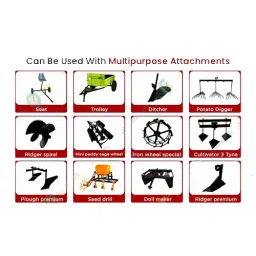 KISANKRAFT Agricultural Inter Cultivator/Power Weeder 406 cc 4-Stroke Diesel Engine, KK-SRT-910DE image 3