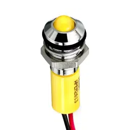 RS PRO Yellow Panel Mount Indicator 24V DC, Mounting Hole Size 8 mm, Termination Type Lead Wires, IP Rating IP67, Model No 2494345-picture-31