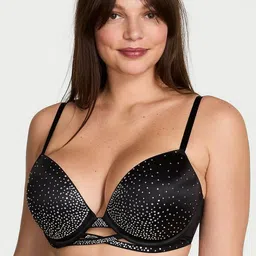 Victoria's Secret Sparkle Crystal Shine Cradle Underwired Heavily Padded Push-Up Bra-picture-21