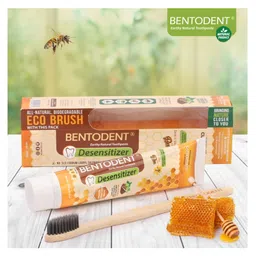 Bentodent Desensitizer Earthy Natural Toothpaste With Bamboo Tooth Brush Clovomint SLS Free - 100 gm-picture-13