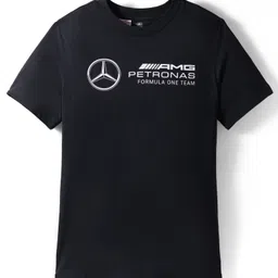 ADIDAS KIDS Cotton Knit Half Sleeves T-Shirt with Text Graphic - Black-image-66