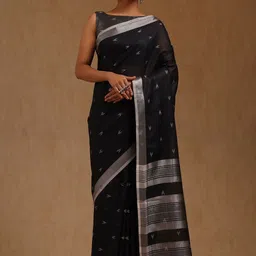 Soch Abstract Woven Design Saree with Blouse Piece-image-95