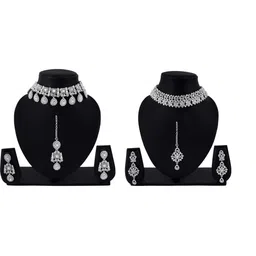 Women Click Set Of 2 Stone-Studded Copper Jewellery Sets-picture-32