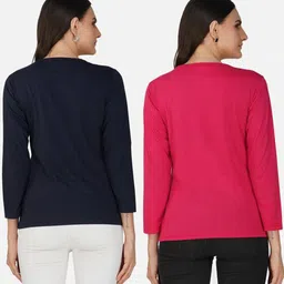 Metronaut Women 2 Printed Bio Finish Applique T-shirt image 2