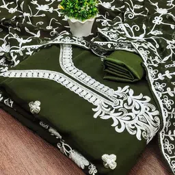 Rangtulika Ethnics Embroidered Unstitched Dress Material-picture-21