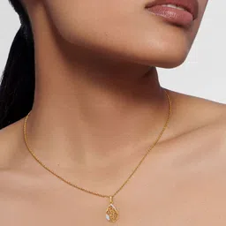 KISNA DIAMOND AND GOLD JEWELLERY Women 18KT Gold & Diamond Pendant 0.07 CT-image-22