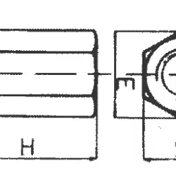 Unique M10 Extention Nut U22-1 image 2
