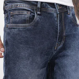 The Roadster Life Co. Men Regular Fit Light Fade Stretchable Jeans image 2