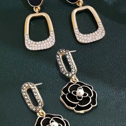 VAGHBHATT Gold-Plated Alloy Rhinestone Classic Drop Earrings-picture-39