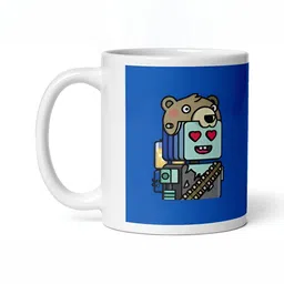 Mr UVD White Graphic Printed Matte Ceramic Mug-350ml-image-72