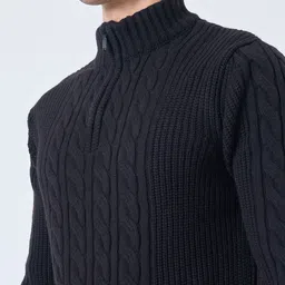 Peregrine by Pantaloons Men Cable Knit Pullover image 4