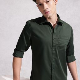 WROGN Solid Regular Fit Casual Shirt-picture-33
