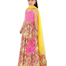 Pragya Exclusive Girls Embroidered Cotton Silk Ready to Wear Lehenga & Blouse With Dupatta image 2