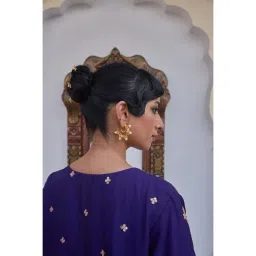 Tangerine Hoor Hoop Bali Earrings image 3