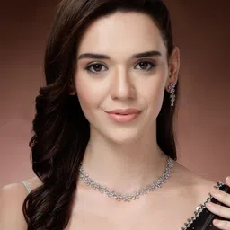 Sukkhi Rhodium-Plated American Diamond Studded Jewellery Set-picture-29