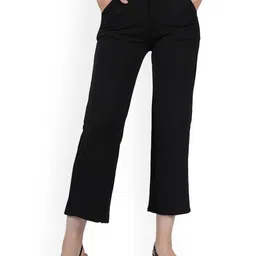 BAESD Women High-Rise Easy Wash Trousers-image-38