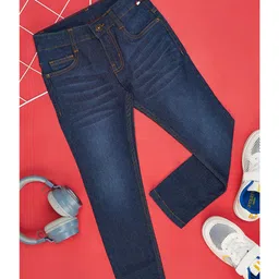 Pantaloons Junior Mild Washed Jeans - Navy Blue-image-53