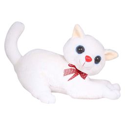 Tickles Cute Laying Cat Soft Stuffed Plush Toy for Kids Boys & Girls Birthday Gift (Size: Length 25 cm Color: White)-picture-48