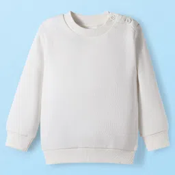 Babyhug Knit Full Sleeves Inner Tee & Winter Wear Dungaree Style Romper Set with Floral Embroidery - Maroon image 3