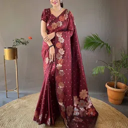 BerMondsey Women Woven Design Banarasi Saree-picture-38
