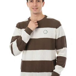 NEXGEN CLUB Unisex Striped Sweatshirt-image-65