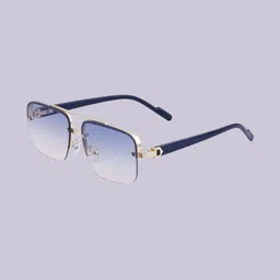 OUDI Men Grey Lens & Black Square Sunglasses with image 3