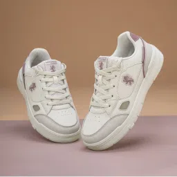Red Tape Women Colorblocked Off White and Lavender Lifestyle Sneakers-image-58
