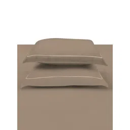 SANSAAR A D'DECOR BRAND LIVE CONSCIOUSLY Belmont-Taupe Grey King Bedsheet with 2 Pillow Covers image 5