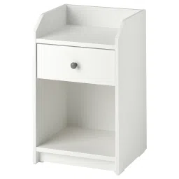 ikea hauga Bedside table, white, 40x36 cm image 1