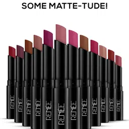 RENEE Very Matte Intense Color Weightless & Long Lasting Lipstick - Toffee Touch image 4