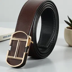 The Roadster Lifestyle Co Men Leather Reversible Belts-picture-34