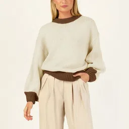 Mast & Harbour Women Colourblocked Pullover image 5