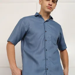 Metronaut Men Solid Spread Collar Casual Shirt-image-69