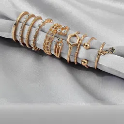 Zaphariq Set Of 8 Adjustable Finger Ring image 2