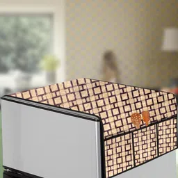 The Furnishing Tree Beige Printed Refrigerator Cover-picture-30