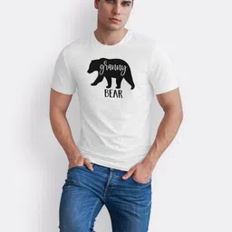 Seekbuylove Men Bio Finish Graphic Printed Round Neck Pure Cotton T-shirt image 5