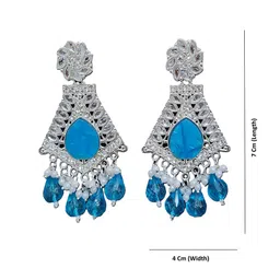 MADDY SPACE Floral Drop Earrings image 4