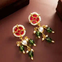 aadita Diamond Shaped Drop Earrings-picture-35