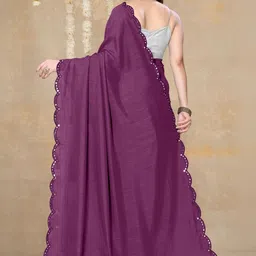 KALINI Mirror Work Silk Blend Saree image 5