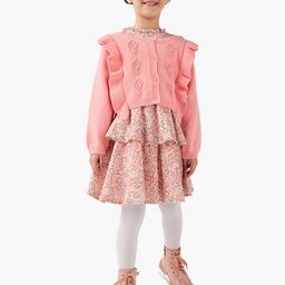 Juniors by Babyshop Infant Girls Floral Print Cotton A-Line Dress-picture-30