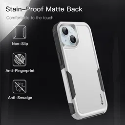 KARWAN Rugged Dual Layer Back Case Cover for iPhone 13-14 image 5