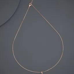 Kushal's Fashion Jewellery Rose Gold-Plated Zircon Studded Circular Pendant With Chain-picture-22