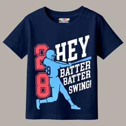 KUCHIPOO Boys Typography 5 Printed Applique T-shirt image 4